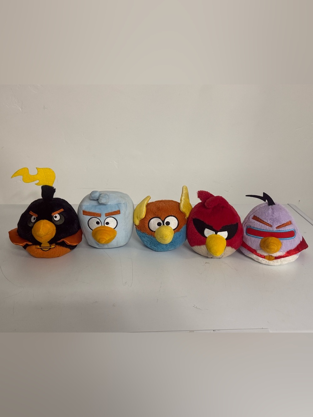 Angry Birds Space Age Set of 5 Plush Animals 5in